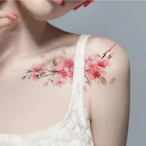 100+ Hình Ảnh Xăm Cô Gái Hoa Anh Đào Đẹp Lung Linh, Cực Chất