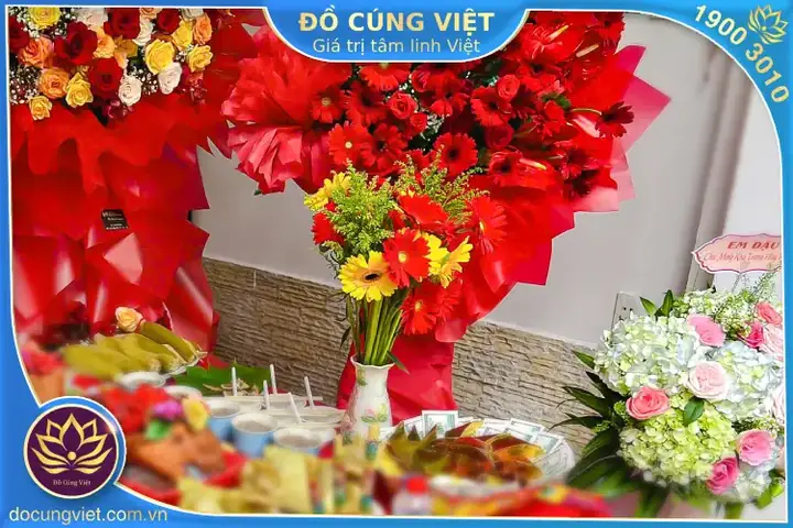Tổng Hợp 6+ Loại Hoa Cúng Khai Trương Hợp Phong Thủy, Ý Nghĩa Tài Lộc & Cách Chọn Chuẩn Nhất