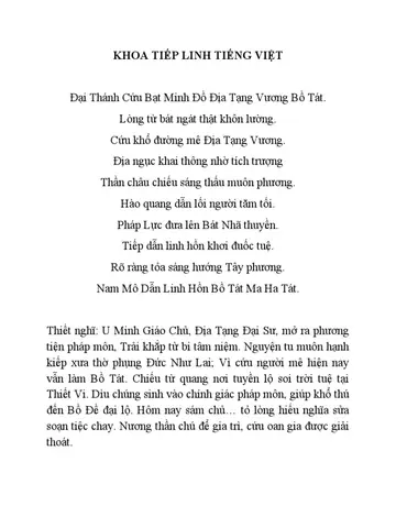 Khoa Cúng Tiếp Linh Là Gì? Chữ Khoa, Nghi Thức, Ý Nghĩa Và Cách Thực Hiện Chi Tiết (miền Bắc) Khoa Cúng Tiếp Linh Là Gì? Chữ Khoa, Nghi Thức, Ý Nghĩa Và Cách Thực Hiện Chi Tiết (miền Bắc)