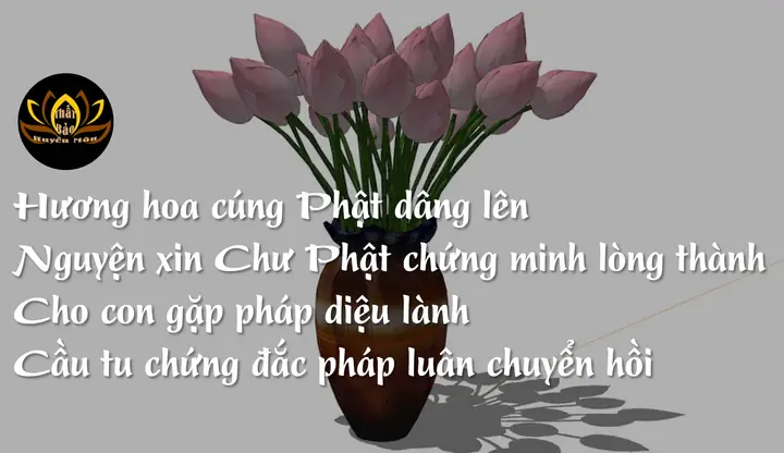 Kiếp Này Dâng Hoa Cúng Phật: Công Đức, Quả Báo Thân Xinh Đẹp & Cách Cúng Dường Đúng Pháp