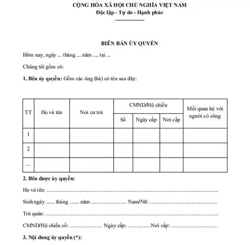 Mẫu Biên Bản Ủy Quyền Thờ Cúng Liệt Sĩ Mới Nhất 2024 Theo Nghị Định 131/2021/nđ-cp (file Word/pdf + Hướng Dẫn Viết)