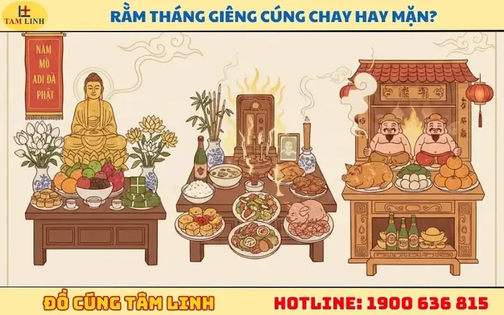 Rằm Tháng Giêng Nên Cúng Chay Hay Mặn? Câu Trả Lời Và Gợi Ý Mâm Cỗ Đầy Đủ