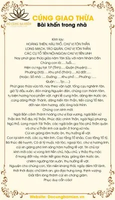 Mẫu Sớ Cúng Giao Thừa Trong Nhà Mới Nhất: Cách Viết Đúng Quy Trình, Đầy Đủ Mẫu Thổ Công, Tổ Tiên, Giao Thừa