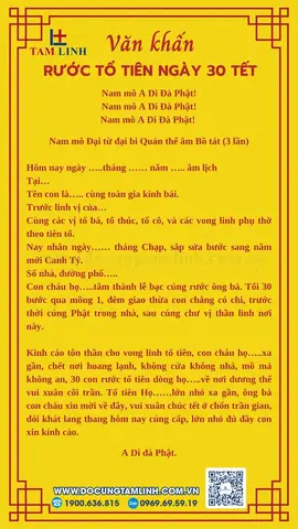 Sớ Văn Khấn Cúng Rước Ông Bà Ngày 30 Tết Chuẩn Nhất: Cách Cúng Đúng Lễ Và Mâm Cúng Chi Tiết
