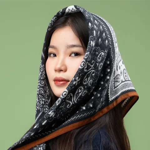 100+ Ảnh Cô Gái Buộc Khăn Voan Ở Cổ Phong Cách Sang Trọng Full Hd