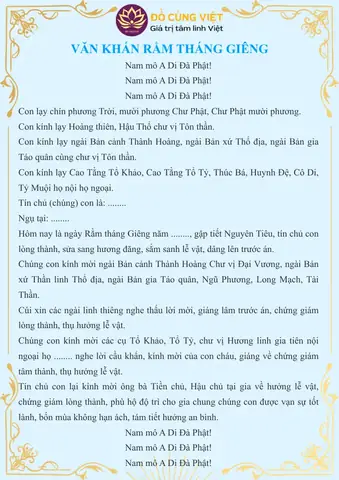 Tổng Hợp Văn Khấn Cúng Rằm Tháng Chuẩn Truyền Thống: Đầy Đủ, Ngắn Gọn, Có File Pdf