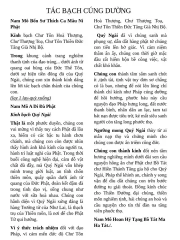 Văn Tác Bạch Cúng Dường Trai Tăng Tôn Sư: Lễ Cúng Tế Đường Và Cầu Siêu Cho Tôn Sư Đã Nibbana Văn Tác Bạch Cúng Dường Trai Tăng Tôn Sư: Lễ Cúng Tế Đường Và Cầu Siêu Cho Tôn Sư Đã Nibbana