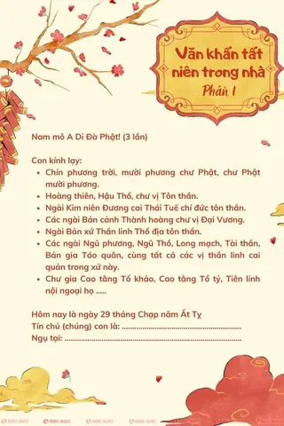 Bài Cúng Tất Niên Năm Mậu Tuất: Văn Khấn Chuẩn, Lễ Vật Và Cách Thực Hiện Đầy Đủ Bài Cúng Tất Niên Năm Mậu Tuất: Văn Khấn Chuẩn, Lễ Vật Và Cách Thực Hiện Đầy Đủ