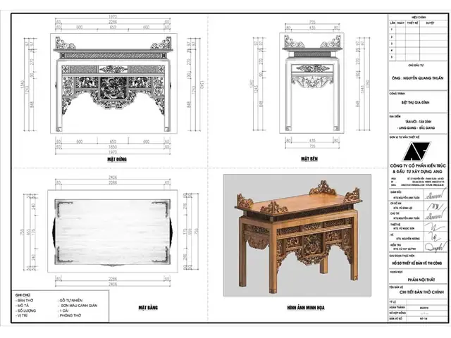 Bản Vẽ Bàn Thờ Cúng: Mẫu Thiết Kế Chuẩn Phong Thủy Và Kích Thước Hợp Lý Bản Vẽ Bàn Thờ Cúng: Mẫu Thiết Kế Chuẩn Phong Thủy Và Kích Thước Hợp Lý