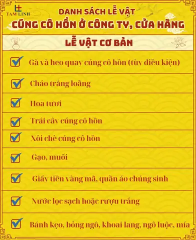 Hướng Dẫn Cúng Cô Hồn Đầy Đủ: Văn Khấn, Mâm Lễ Và Cách Thực Hiện Chuẩn Hướng Dẫn Cúng Cô Hồn Đầy Đủ: Văn Khấn, Mâm Lễ Và Cách Thực Hiện Chuẩn
