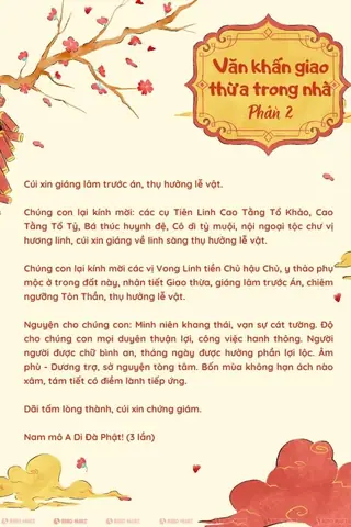 Văn Khấn Giao Thừa Đầy Đủ: Hướng Dẫn Cúng Bái Trong Nhà & Ngoài Trời Chuẩn Phong Tục Văn Khấn Giao Thừa Đầy Đủ: Hướng Dẫn Cúng Bái Trong Nhà & Ngoài Trời Chuẩn Phong Tục