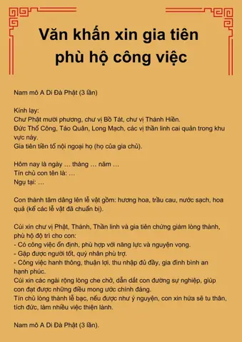 Văn Khấn Gia Tiên Theo Sách Phật: Hướng Dẫn Chi Tiết & Chuẩn Mực Văn Khấn Gia Tiên Theo Sách Phật: Hướng Dẫn Chi Tiết & Chuẩn Mực