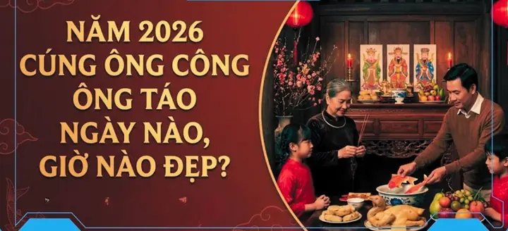 Chuẩn Bị Lễ Cúng Ông Táo 2026: Ngày, Giờ Đẹp Và Văn Khấn Đầy Đủ