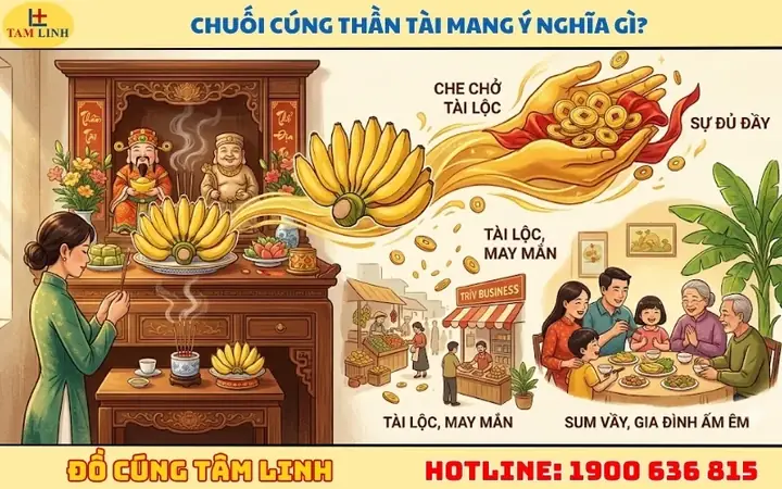 Chuối Quay Ra Hay Quay Vào Khi Cúng Ông Địa Thần Tài? Hướng Dẫn Chuẩn Phong Thủy