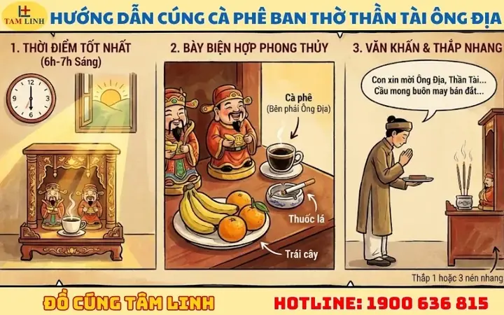 Cúng Ông Địa Mấy Ly Cafe: Giải Đáp Thắc Mắc Phong Thủy Và Ý Nghĩa