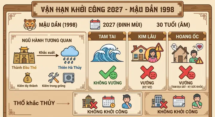 Tuổi Mậu Dần 1998: Sao Chiếu Mệnh Và Cách Cúng Giải Hạn Năm 2027 Tuổi Mậu Dần 1998: Sao Chiếu Mệnh Và Cách Cúng Giải Hạn Năm 2027