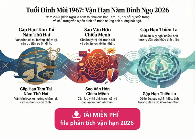 Cúng Sao Giải Hạn Tuổi Đinh Mùi 1967 Nam Mạng: Cách Tăng Vận May Năm 2026 Cúng Sao Giải Hạn Tuổi Đinh Mùi 1967 Nam Mạng: Cách Tăng Vận May Năm 2026