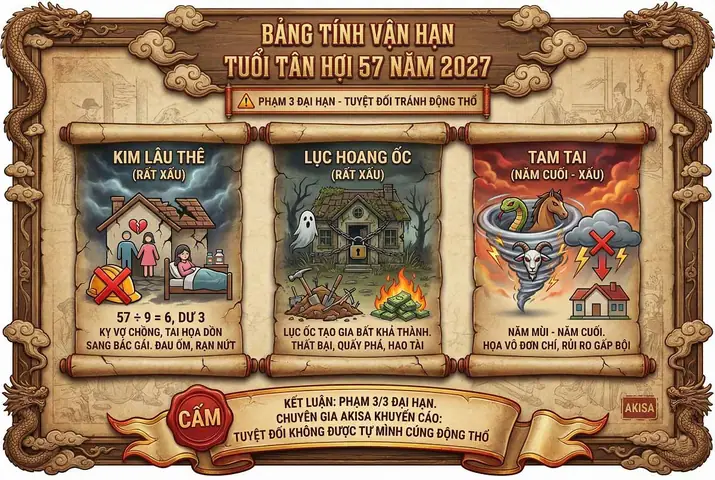 Tuổi Quý Hợi 2027: Sao Chiếu Mệnh, Hạn Gì Và Cách Cúng Sao Giải Hạn