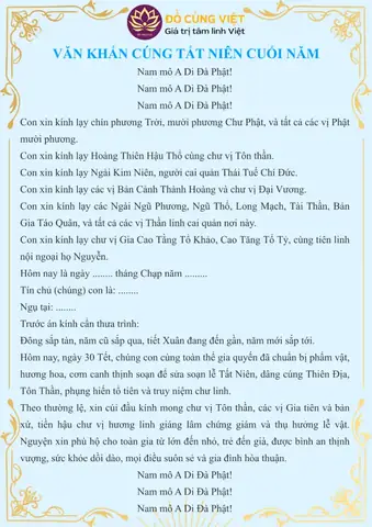 Mâm Cúng Tất Niên Cuối Năm: Chi Tiết Lễ Vật, Ý Nghĩa & Hướng Dẫn Chuẩn Truyền Thống