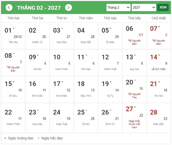Xem Ngày Tốt Cúng Đất Tháng 2 Âm Lịch Năm 2027: Hướng Dẫn Chi Tiết