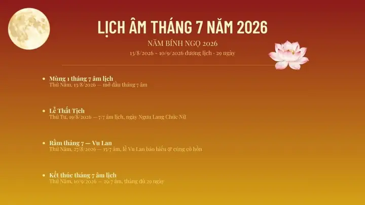 Ngày Nào Cúng Sao Tháng 7 Âm Lịch 2026 Đẹp Nhất Theo Chuyên Gia Phong Thủy